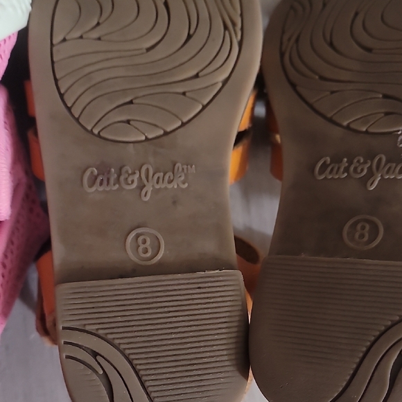 Bundle Toddler Girl Shoes Sandals Size 8 Water Shoes Blowfish Leather Brown Tan - Picture 6 of 9